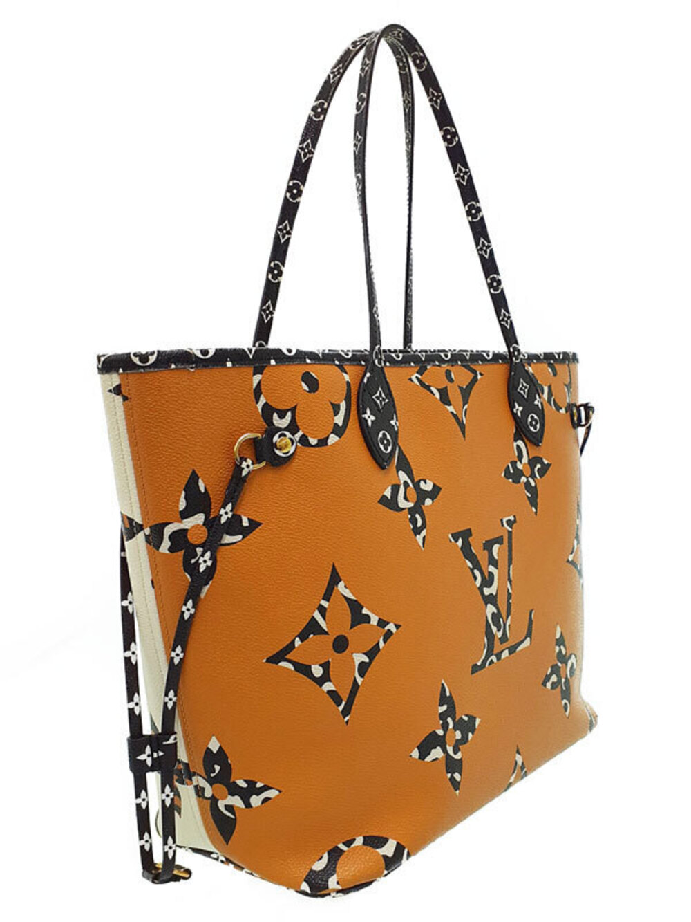 Louis Vuitton Neverfull Jungle Tote Monogram Bag Brown